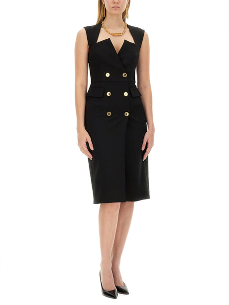 MOSCHINO COUTURE Elegant Crepe Dress in Size 40