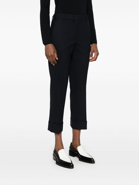 INCOTEX Men's Cropped Wool Pants for Fall/Winter 2024