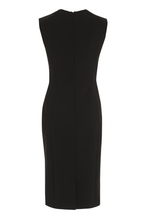 قطعة فستان أسود قصيرة للنساء مع قصات - FW22
