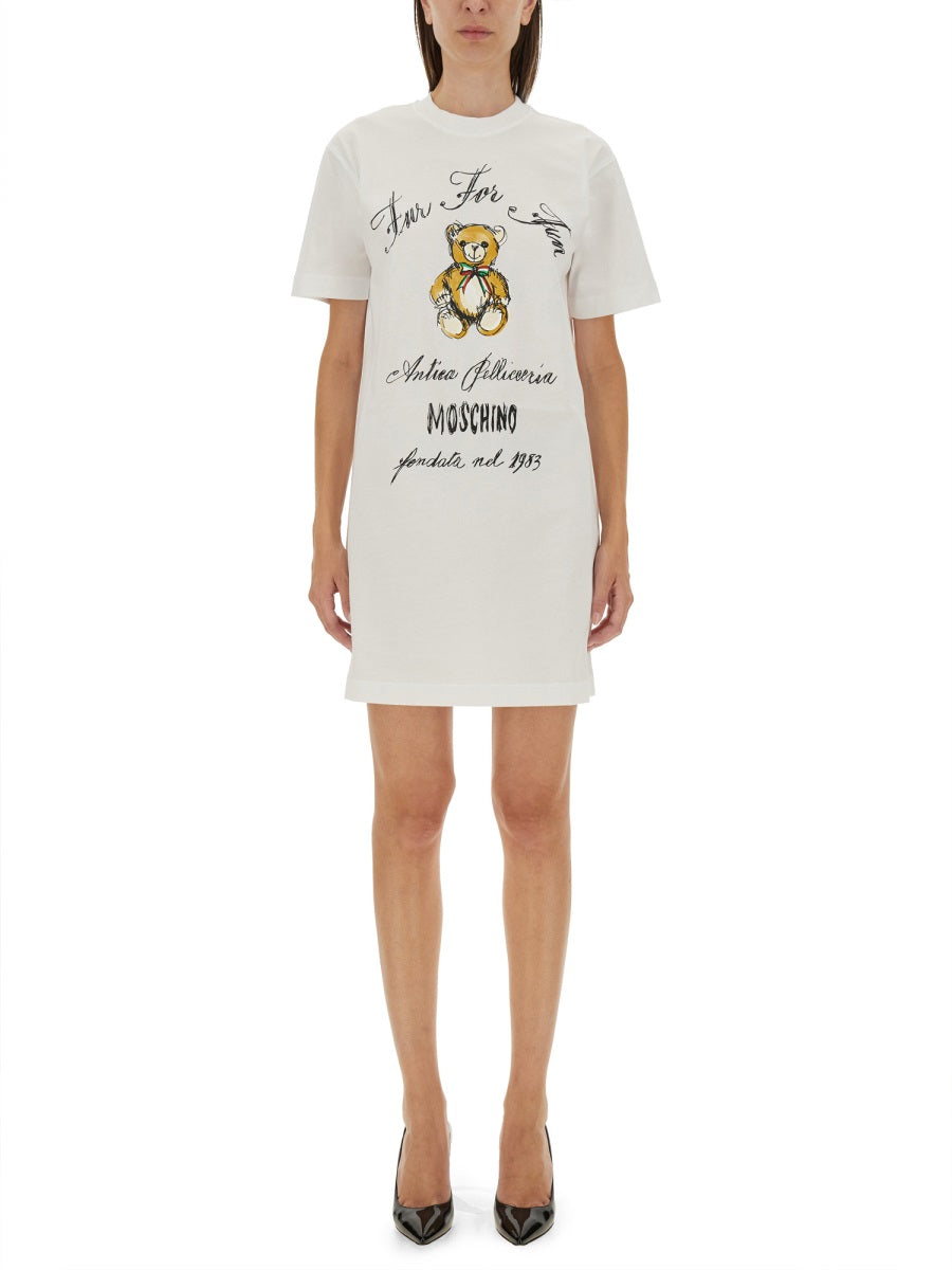 MOSCHINO COUTURE Signature Logo Dress - Regular Fit Size 38 IT