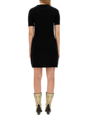 MOSCHINO COUTURE Knit Dress in 100% Virgin Wool - Size 40 IT