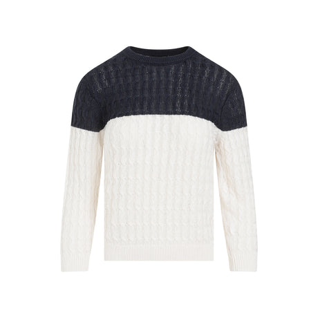 THEORY Color Block Pullover Sweater