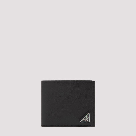 PRADA Mini Leather Wallet - Perfect for Everyday Use (11cm x 9.5cm x 2.5cm)