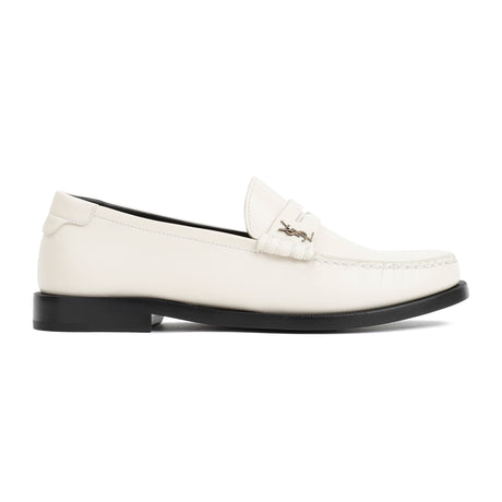 SAINT LAURENT Leather Loafers with 2cm Heel Height for Men