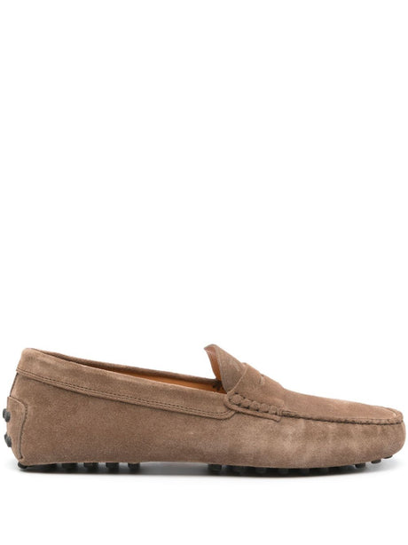 TOD`S Suede Rubber Driving Loafers