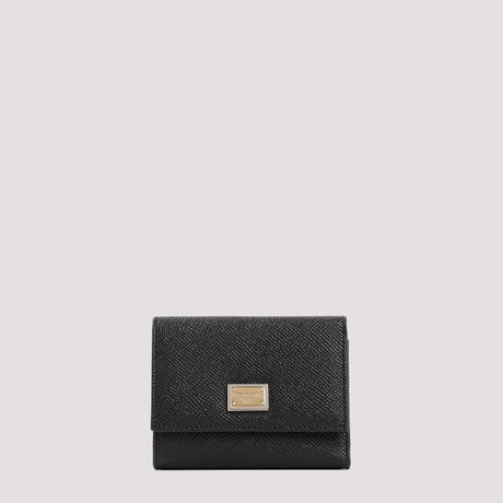 DOLCE & GABBANA Mini Leather French Flap Wallet