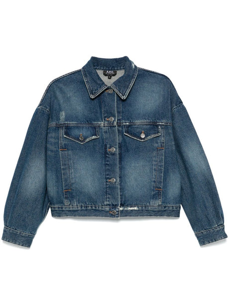 A.P.C. Men's Mini Denim Short Jacket