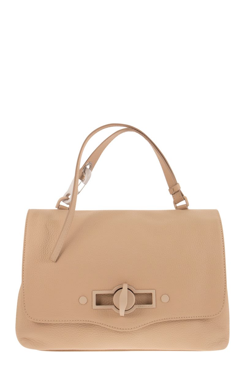 ZANELLATO Beige Postman® Hooked Handbag - FW23 Collection