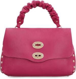 حقيبة يد جلدية وردية فاخرة للنساء من مجموعة FW23