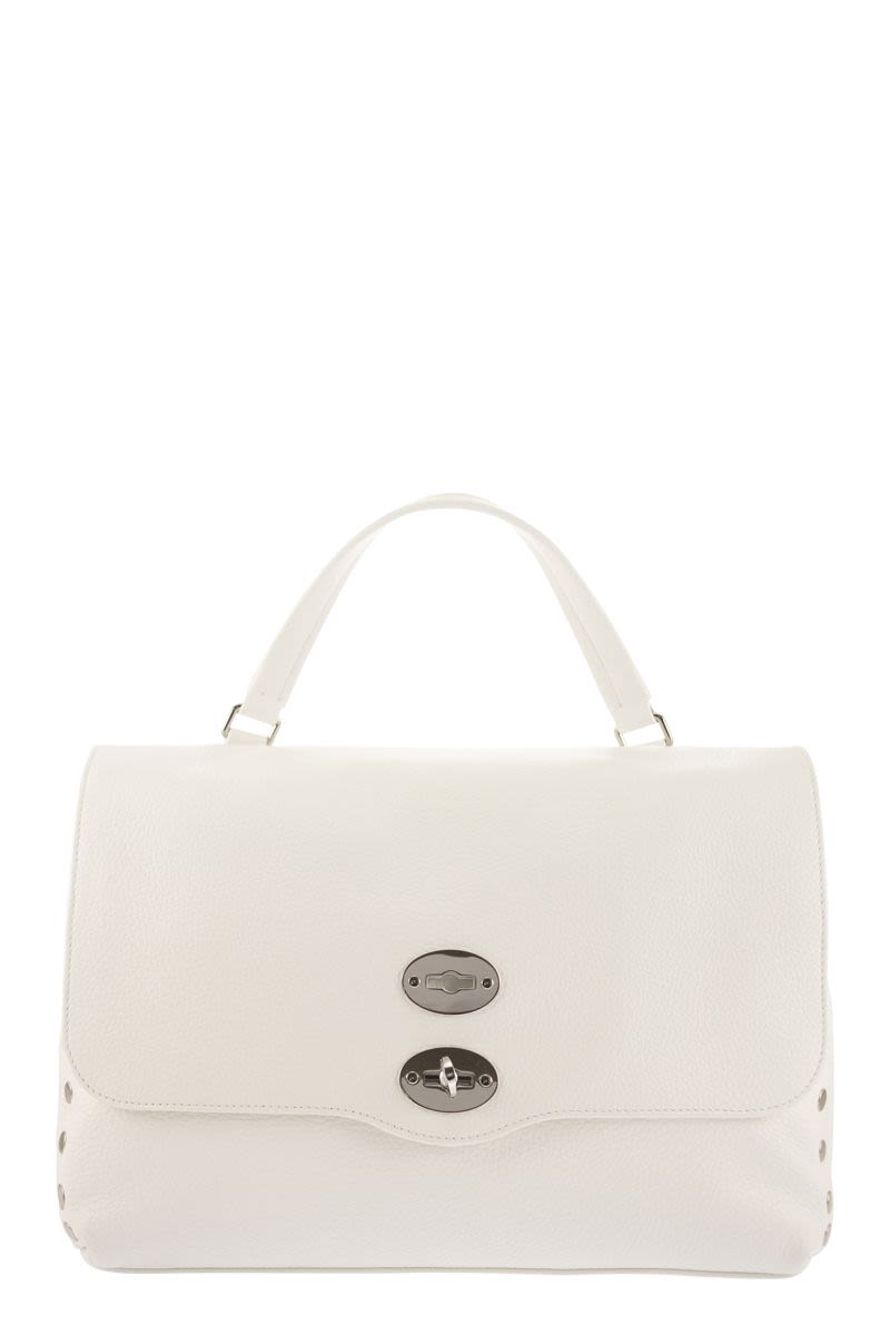 ZANELLATO Soft White Leather Handbag - Can be Carried Multiple Ways - 2024 Collection