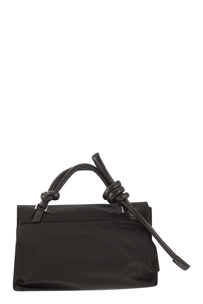 ZANELLATO Sleek Black Shoulder Handbag for Women - Versatile and Sustainable Design