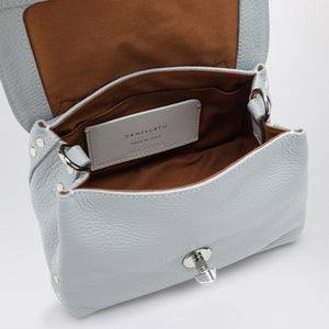 ZANELLATO Elegant Mini Light Grey Leather Handbag