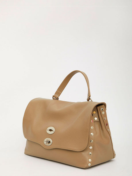 ZANELLATO Elegant Mini Cappuccino Leather Handbag