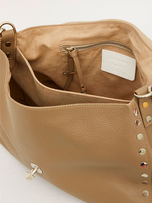 ZANELLATO Elegant Mini Cappuccino Leather Handbag