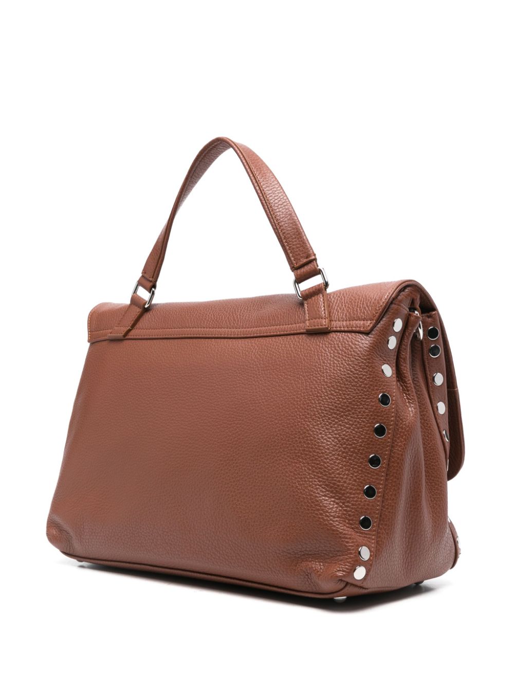 ZANELLATO Mini Leather Handbag with Foldover Top