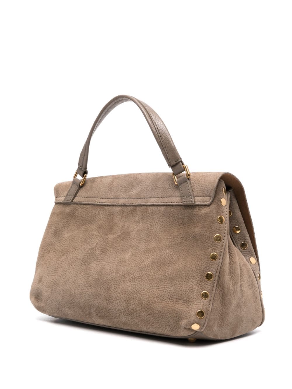 ZANELLATO Elegant Taupe Grained Leather Shoulder Bag