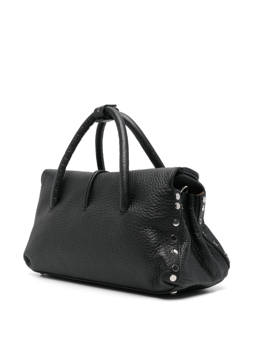 ZANELLATO Mini Pebbled Leather Handbag with Magnetic Fastening