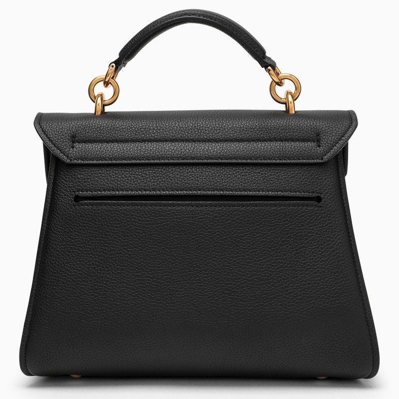 حقيبة جلدية نسائية متعددة الألوان مع قفل Gancini Hook و تفاصيل بلون ذهبي