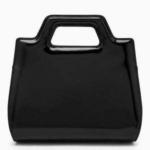 FERRAGAMO Black Leather Top-Handle Handbag for Women