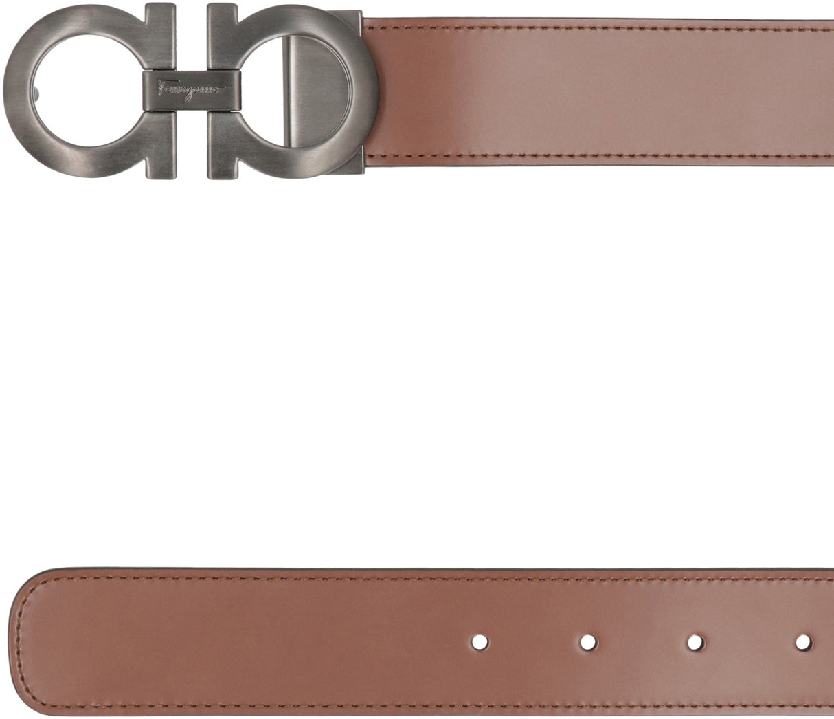 Ferragamo Reversible Leather Belt - 3.5 cm Width