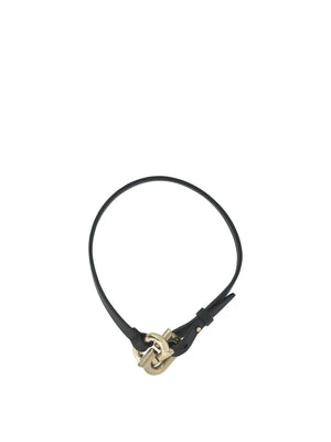 FERRAGAMO Luxurious Black Gancini Bracelet for Women