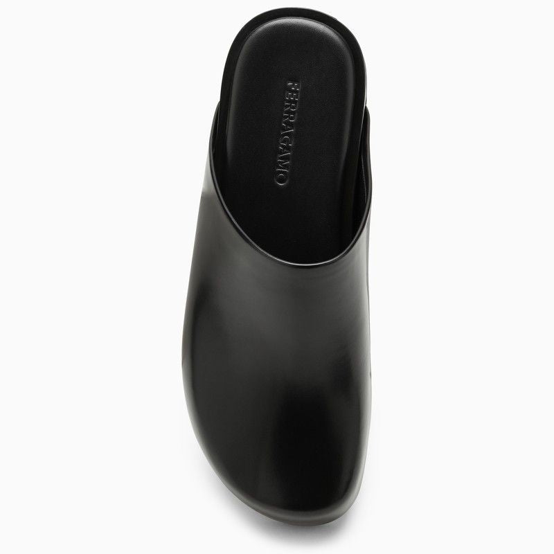 FERRAGAMO Men's Multicolor Leather Sabot for SS24