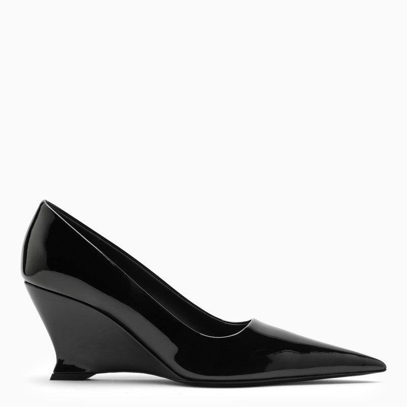 FERRAGAMO Black Patent Leather Pumps for Women - FW23 Season