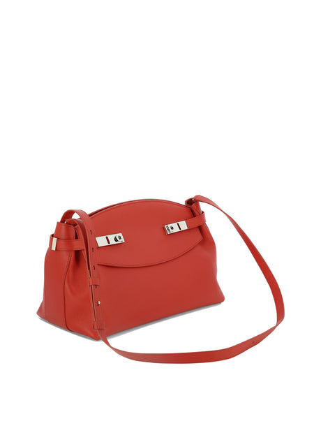 Crossbody Handbag in Fiery Red for the Fashionable Woman