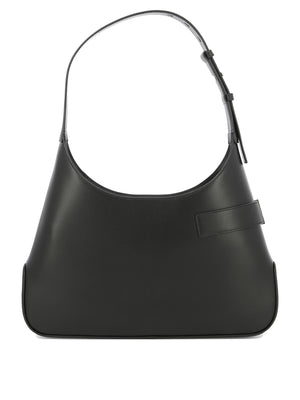 Asymmetrical Shoulder Bag with Gancini Hook Buckle for Women