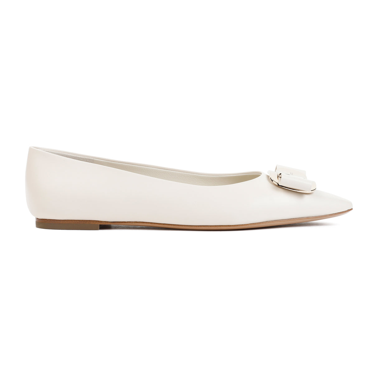 Ballerina Flats for Women - Nude & Neutral Leather