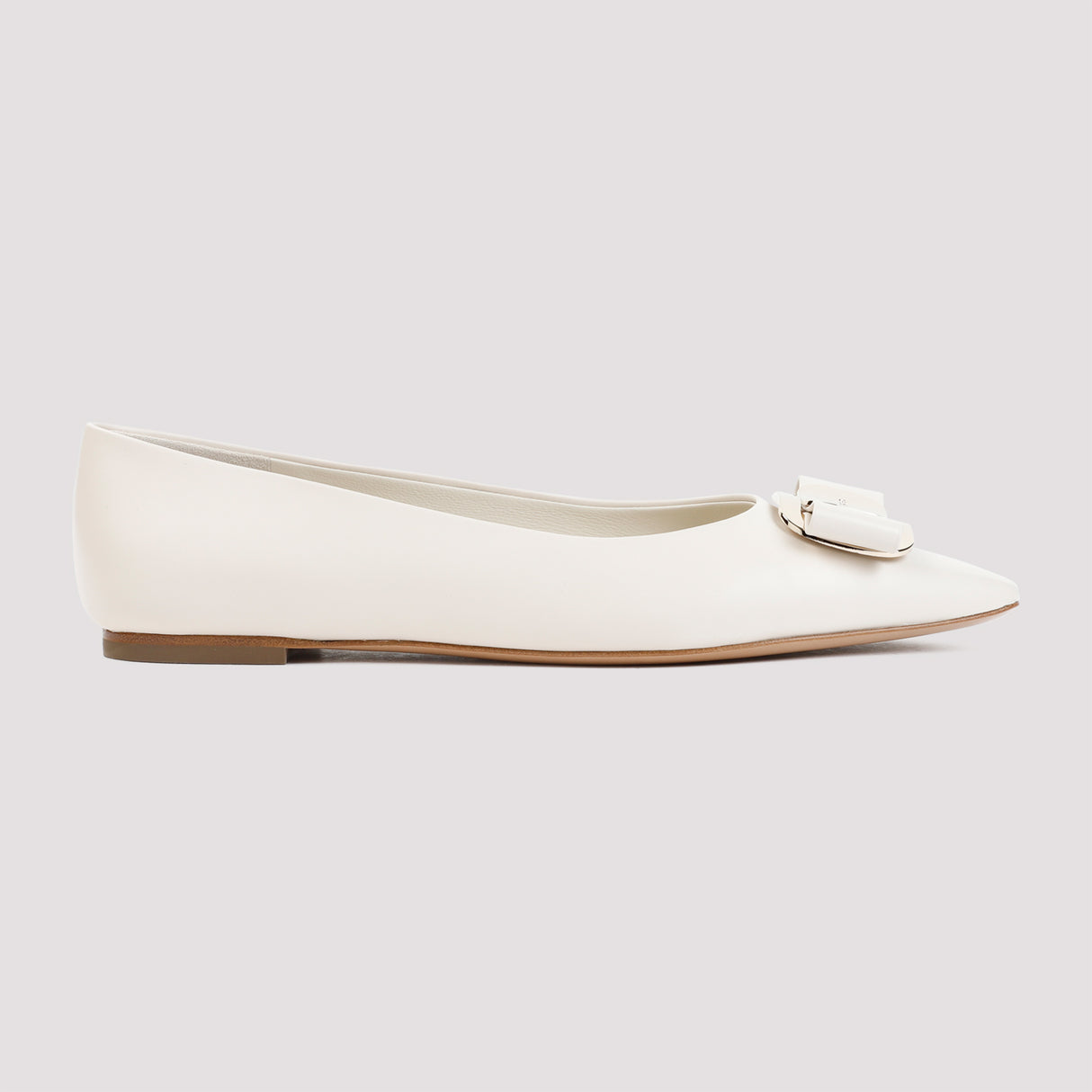 Nude & Neutral Leather Ballerina Flats for Women