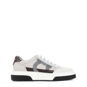 FERRAGAMO White Leather Sneakers for Men - SS24 Collection