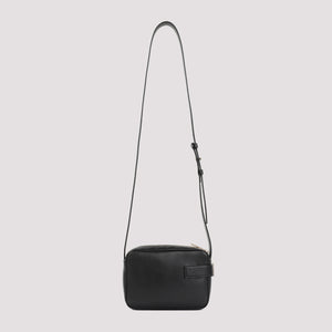 FERRAGAMO Classic Black Leather Crossbody Handbag for Women - Season SS24