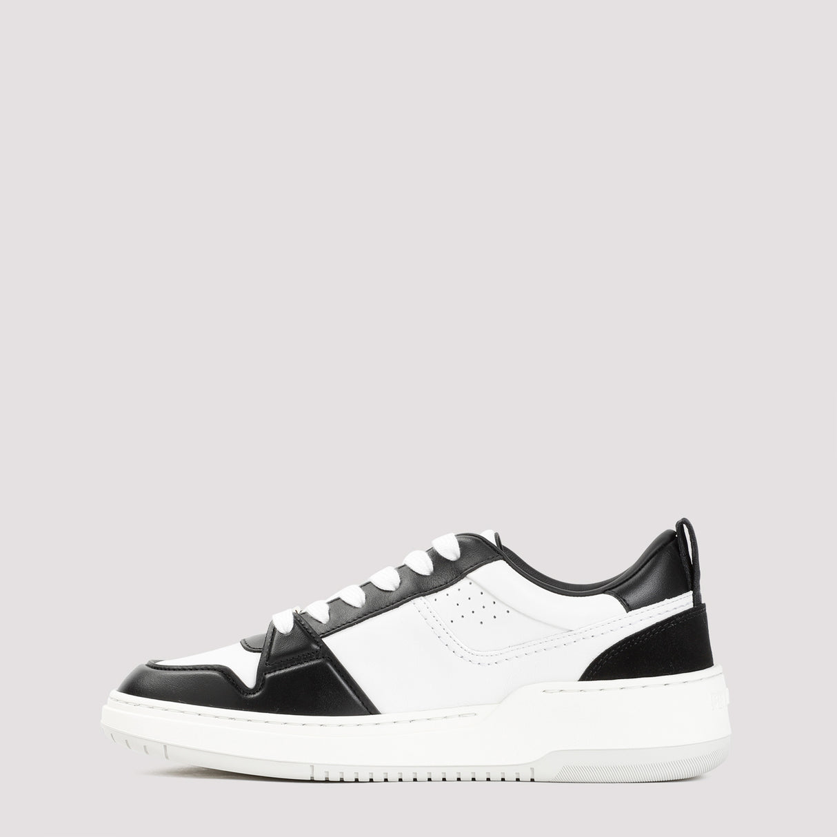 FERRAGAMO Black Leather Sneakers for Women in SS24 Collection