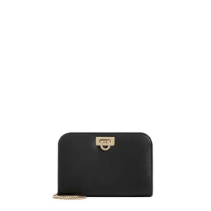 Minimalist Leather Handbag for Women: Wanda Mini in Black