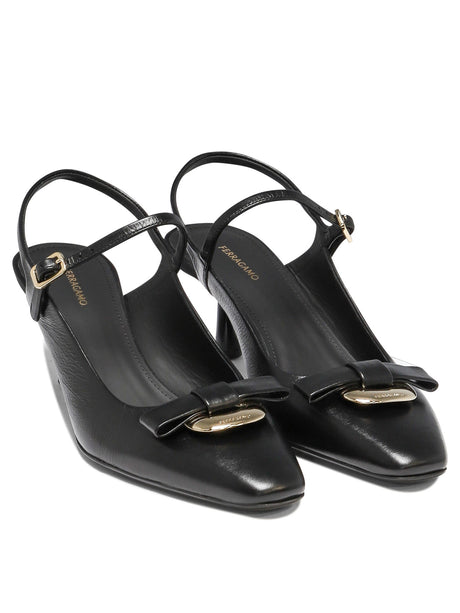 FERRAGAMO Elegant Black Dress Shoes for Women - 24FW Collection