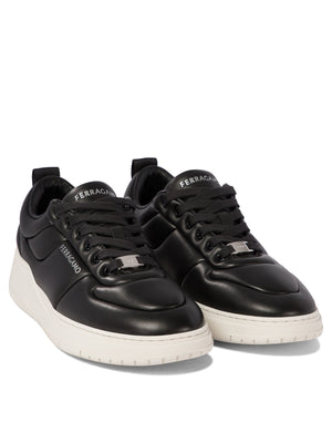 FERRAGAMO Modern Elegance Leather Sneakers