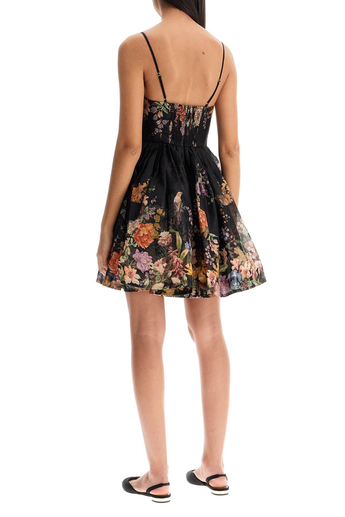 ZIMMERMANN Mini Floral A-Line Dress