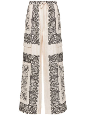 ZIMMERMANN Chic Linen Pants for Women - Perfect for FW24