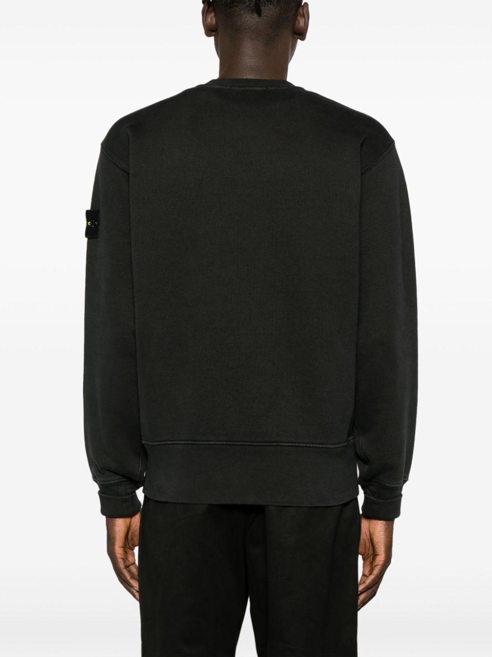 STONE ISLAND Sophisticated and Stylish Men's Cotton Sweatshirt with Iconic Logo Patch