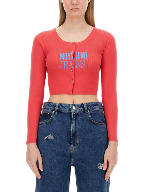 MOSCHINO JEANS Cropped Cardigan for Women - Slim Fit