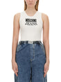 MOSCHINO JEANS Logo Print Women’s Top - Size S