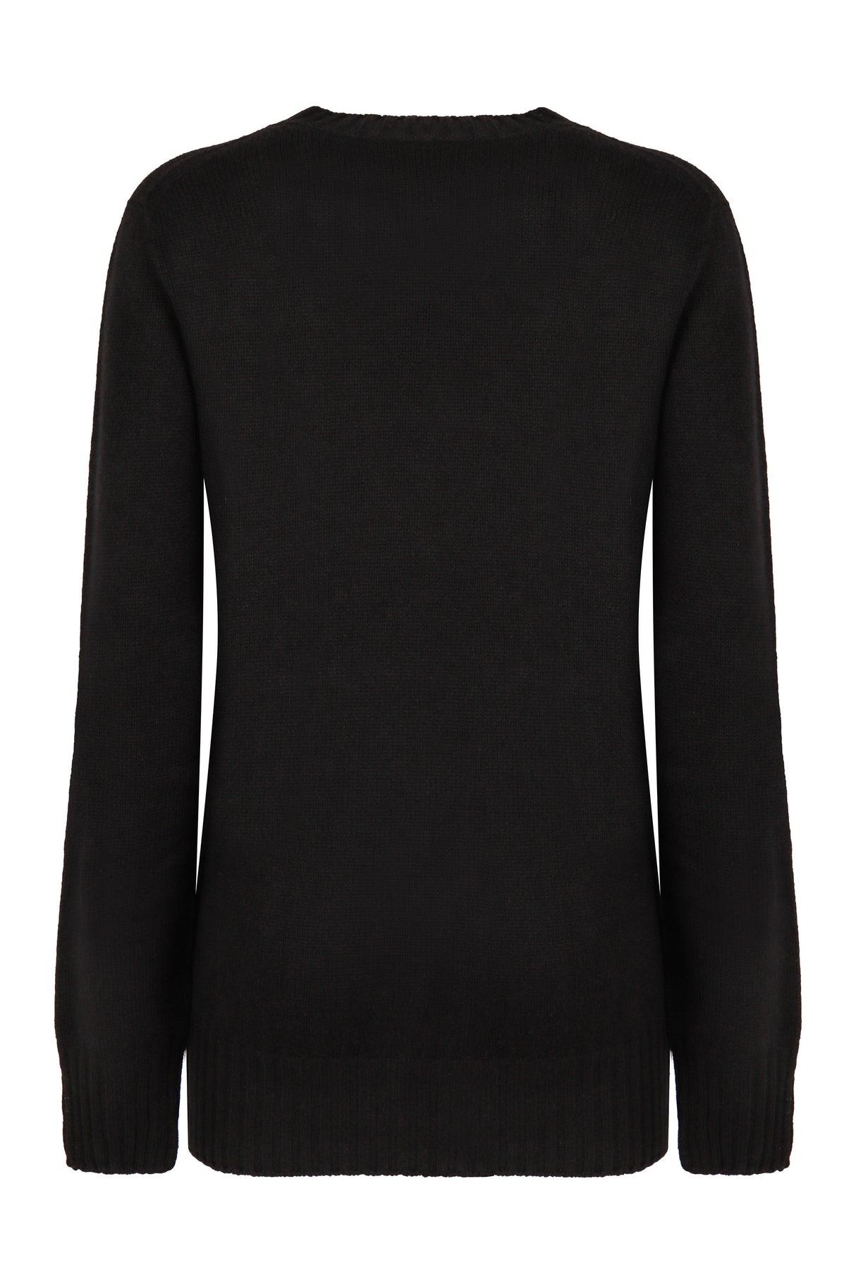 PHILOSOPHY DI LORENZO SERAFINI Luxurious Wool-Cashmere Sweater with Gold-Tone Accent