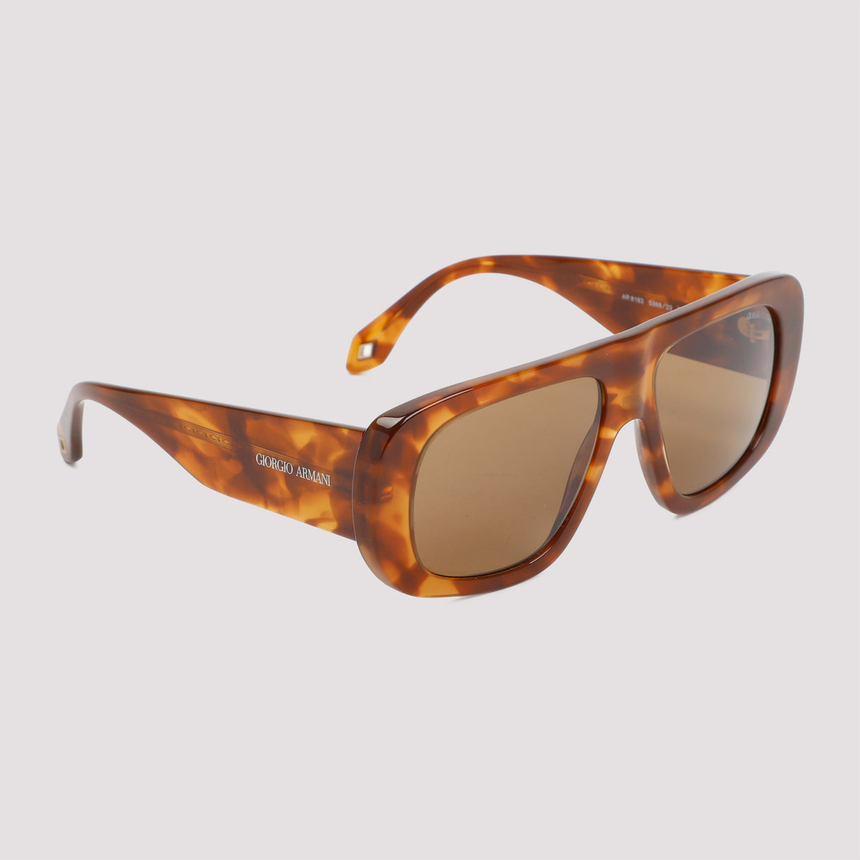 棕色不規則形狀太陽眼鏡 - FW23專屬款