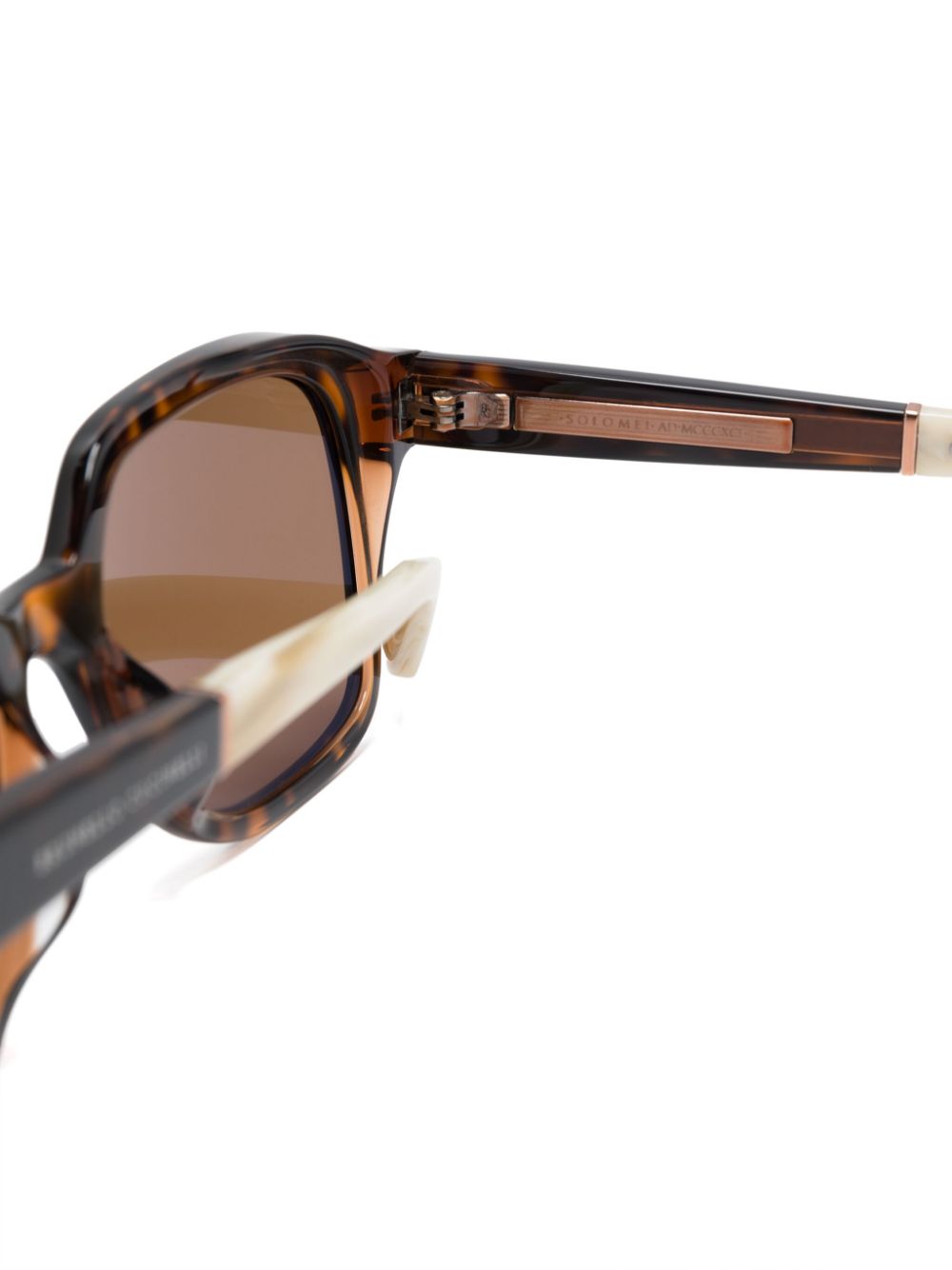 BRUNELLO CUCINELLI Sartorial Sunset Tortoiseshell Square Sunglasses