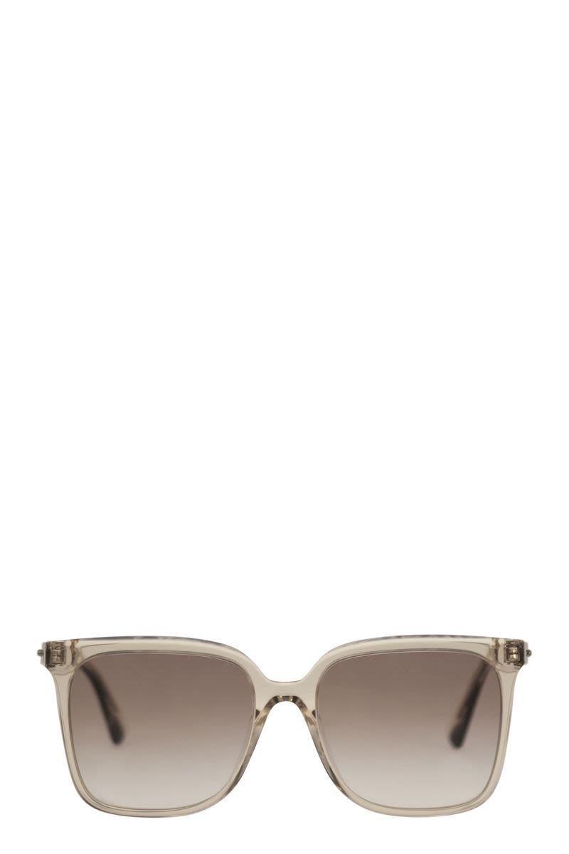 BRUNELLO CUCINELLI Elegant Dawn Square Acetate Sunglasses