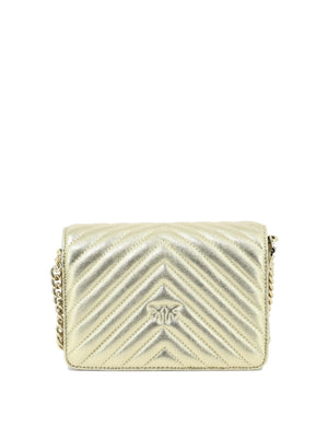 PINKO Stunning 24SS Women's Gold Shoulder Bag