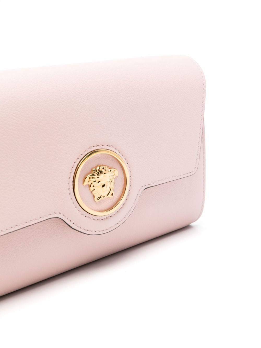 VERSACE Elegant Mini Calf Leather Handbag in Dusty Rose