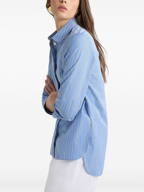 PATOU Fitted Striped Poplin Shirt