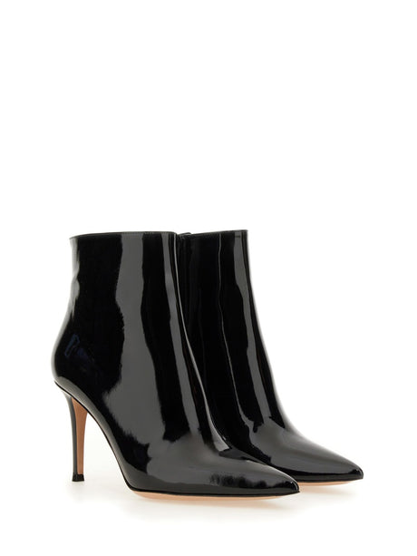 GIANVITO ROSSI Elegant Patent Leather Ankle Boot